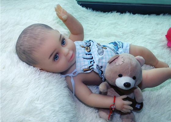 มินิบอยเหมือนจริง 58 ซม. 23 นิ้ว Rebirth Baby ตุ๊กตา ของเล่นเด็กสำหรับทารก